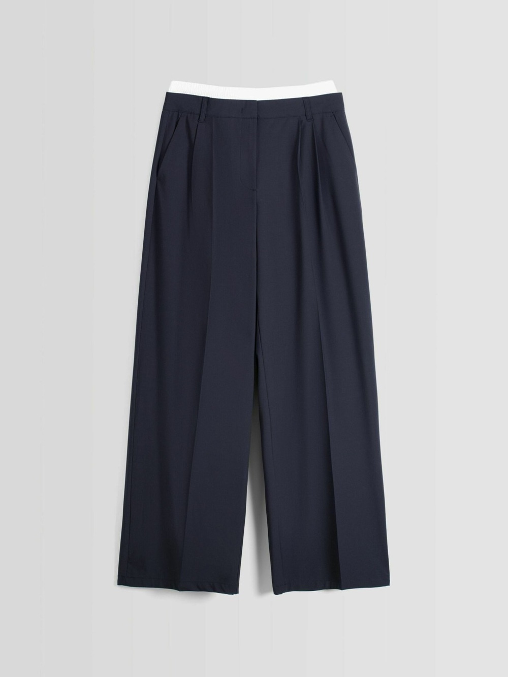 NWT Bershka Navy Wide-Leg Tailored
Trousers - Picture 4 of 11